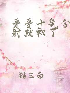 爱爱十几分钟没射就软了