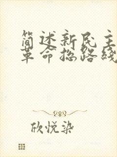 简述新民主主义革命总路线的内容.