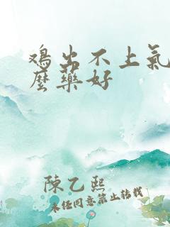 鸡出不上气吃什么药好