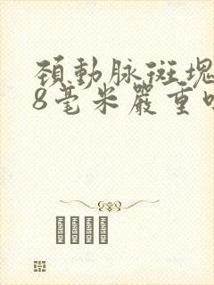 颈动脉斑块1.8毫米严重吗