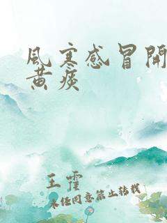 风寒感冒开始咳黄痰