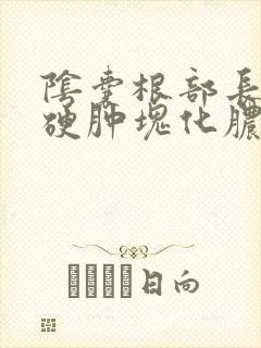 阴囊根部长了个硬肿块化脓