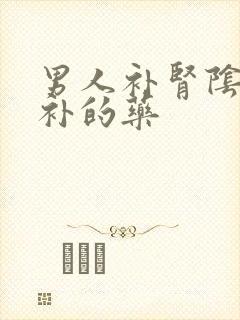 男人补肾阴阳双补的药