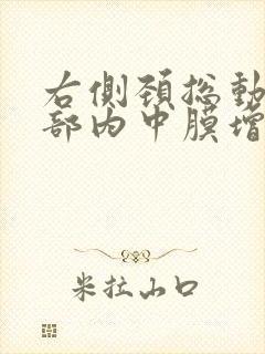 右侧颈总动脉局部内中膜增厚