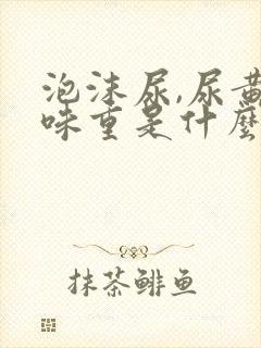 泡沫尿,尿黄,味重是什么情况