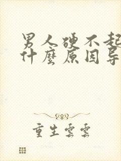 男人硬不起来是什么原因导致的