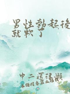 男性勃起后很快就软了