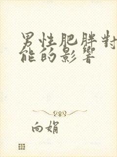 男性肥胖对性功能的影响