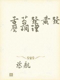 舌苔发黄发白怎么调理