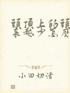 头顶上的头发越来越少怎么办