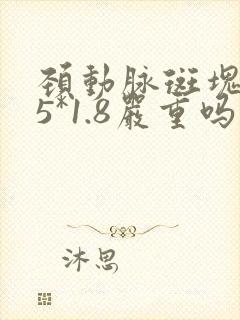 颈动脉斑块5.5*1.8严重吗