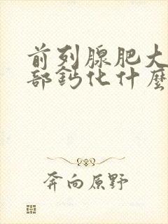 前列腺肥大并局部钙化什么意思