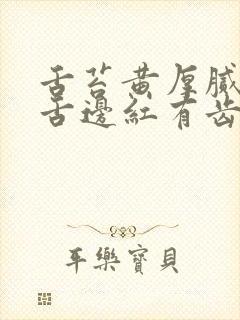 舌苔黄厚腻舌尖舌边红有齿痕