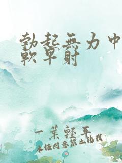 勃起无力中途疲软早射