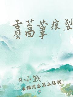 舌苔齿痕裂纹怎么回事