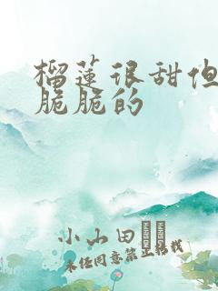 榴莲很甜但是肉脆脆的