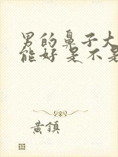 男的鼻子大性功能好 是不是真的