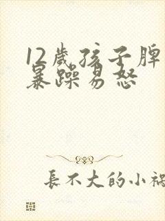 12岁孩子脾气暴躁易怒