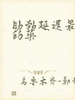 助勃延迟最有效的药