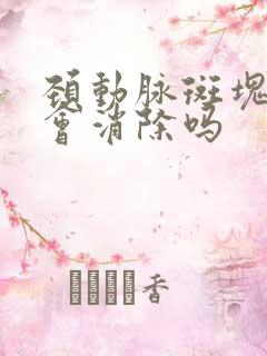 颈动脉斑块吃药会消除吗