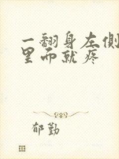 一翻身左侧后腰里面就疼