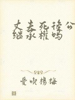 丈夫死后公婆有继承权吗