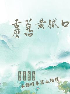 舌苔黄腻口臭怎么治