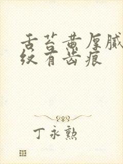 舌苔黄厚腻有裂纹有齿痕