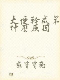 大便干成羊屎蛋什么原因