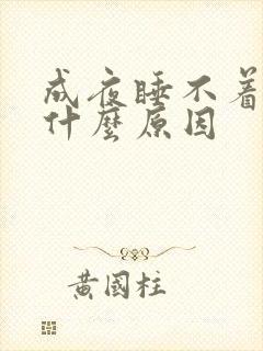 成夜睡不着觉是什么原因