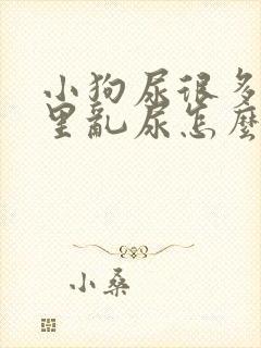 小狗尿很多在家里乱尿怎么办