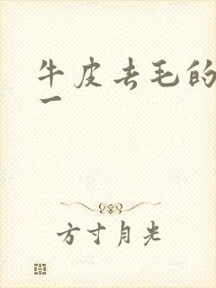 牛皮去毛的方法一