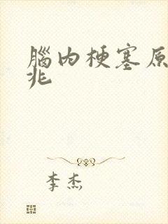 脑内梗塞原因前兆