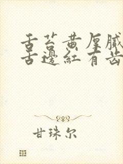 舌苔黄厚腻舌尖舌边红有齿痕