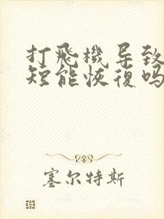 打飞机导致时间短能恢复吗