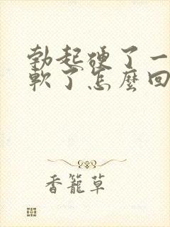 勃起硬了一会就软了怎么回事