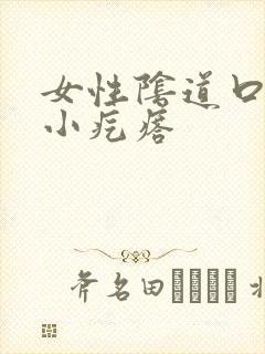 女性阴道口瘙痒小疙瘩