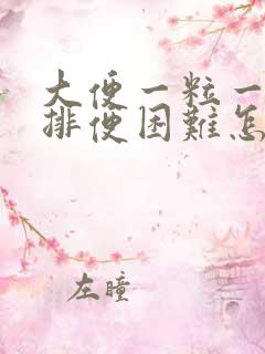 大便一粒一粒硬排便困难怎么办