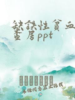 缺铁性贫血护理查房ppt