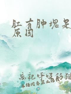 肛有肿块是什么原因