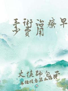 手术治疗早射多少费用