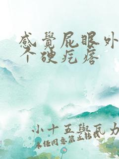 感觉屁眼外面有个硬疙瘩