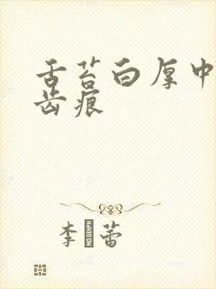 舌苔白厚中间有齿痕