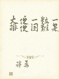 大便一粒一粒的排便困难是怎么回事