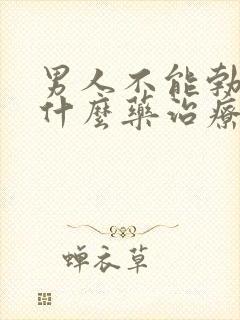 男人不能勃起吃什么药治疗