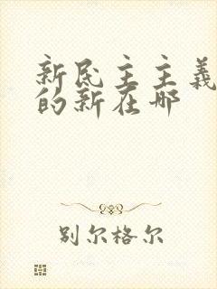 新民主主义革命的新在哪