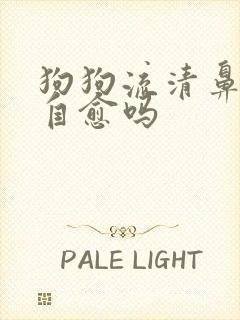 狗狗流清鼻涕能自愈吗