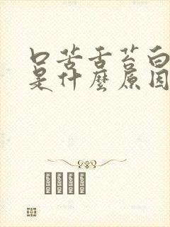 口苦舌苔白尿黄是什么原因