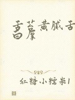 舌苔黄腻舌苔发白厚