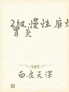 2级慢性糜烂性胃炎